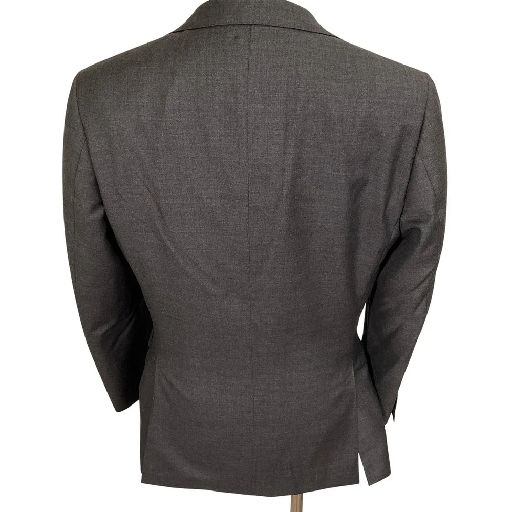 Suitsupply Lazio Blazer Mens 38R Charcoal Gray Super 110s Slim Wool